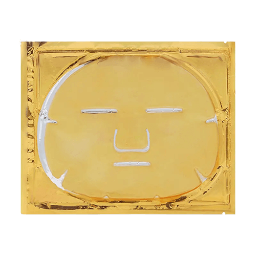 Gold Collagen Face Mask Sheet from The Soap Gal x features a minimalist face design and offers skin-revitalizing benefits that leave you glowing. Indulge in the luxury of 24-carat gold for a truly radiant complexion.